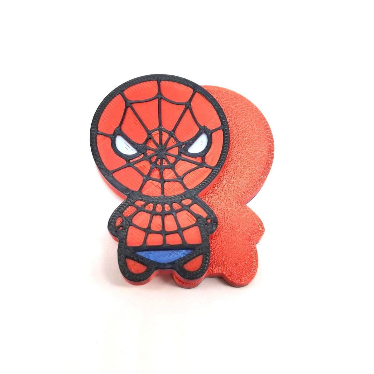 Chibi Spider Fidget Superhero Figure | Magnetic  Slider Toy Chibi Style Red and Blue